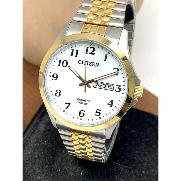 Citizen Women's Watch EQ2004-95A Quartz White Dial Two Tone Stainless Steel 26mm - Picture 1 of 14